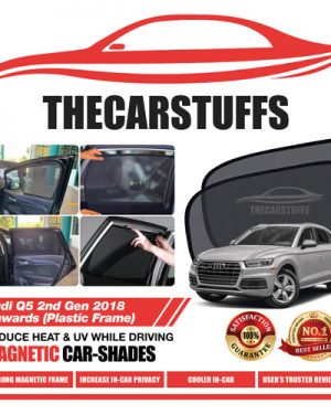 Audi Car Sunshade for Q5 2nd Gen 2018 Onwards (Plastic Frame)