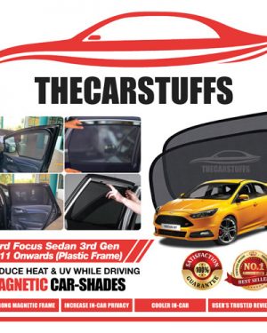 Ford Car Sunshade for Focus Sedan 3rd Gen 2011 Onwards (Plastic Frame)